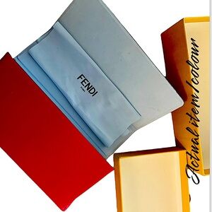 Sunglass case and box- Fendi